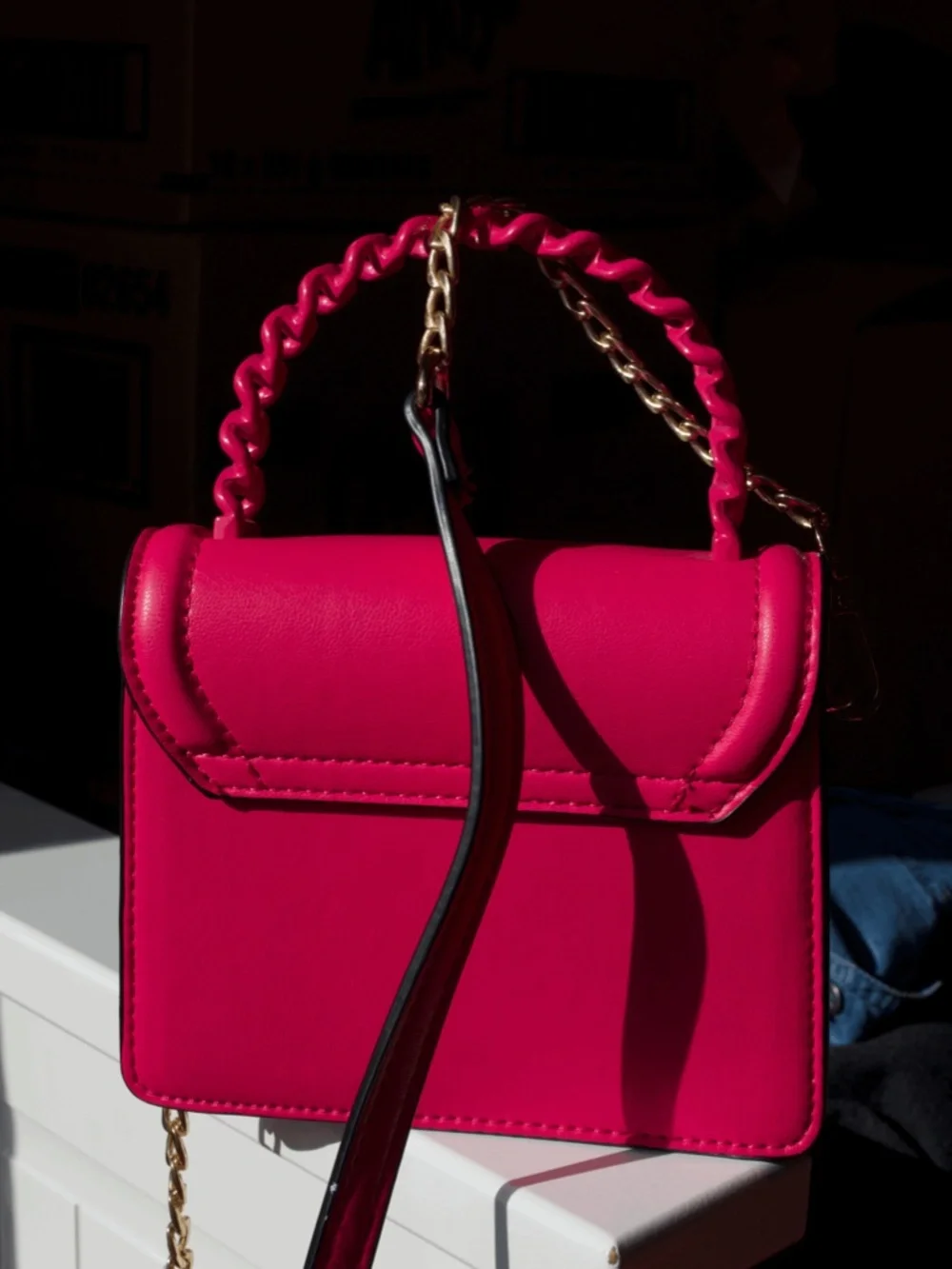 Mini pink handbag by Aldo - Picture 2 of 2